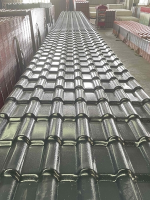 Long Lifespan ASA Synthetic Resin Roof Tile Color Lasting Fire Resistance
