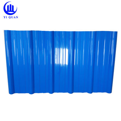 UPVC Roofing Sheet 1.5mm-2.8mm Thickness Trapezoidal Wave Design