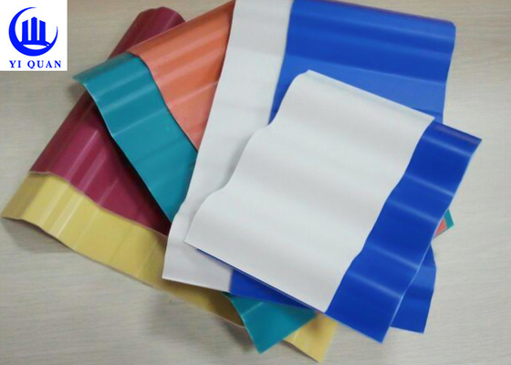 Χρώματος ανθεκτικά PVC στεγών κεραμιδιών διάβρωσης αντίστασης φύλλα μόνωσης κεραμιδιών υγιή